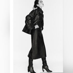 ZARARA VEGAN LEATHER SKIRT   Cruelty-Free